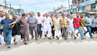 গোলাপগঞ্জ পৌর বিএনপির অবস্থান কর্মসূচি পালন