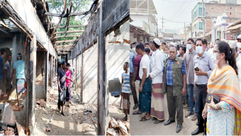 কানাইঘাটে বাজারের অবৈধ স্থাপনা উচ্ছেদ অভিযান